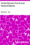 [Gutenberg 30620] • Two New Pelycosaurs from the Lower Permian of Oklahoma